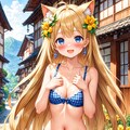 真夏の金髪ネコミミちゃん #2 5枚目