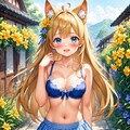 真夏の金髪ネコミミちゃん #2 4枚目