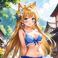 真夏の金髪ネコミミちゃん #2 2枚目