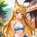 真夏の金髪ネコミミちゃん #2 3枚目