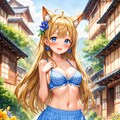真夏の金髪ネコミミちゃん #2 6枚目