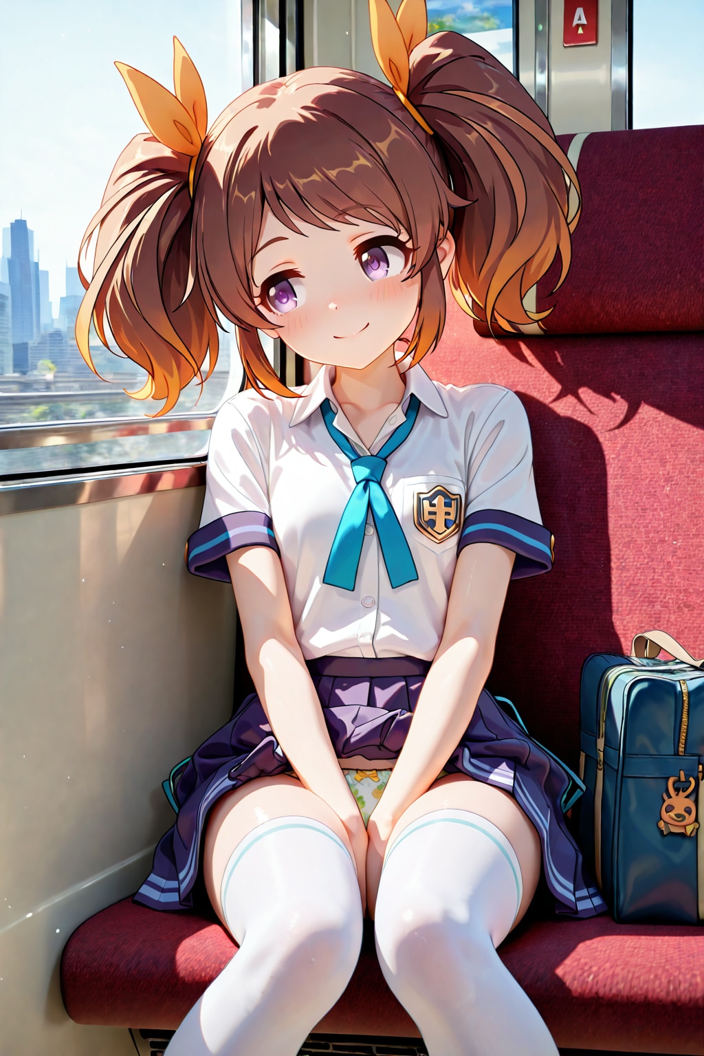 電車内の女子高生