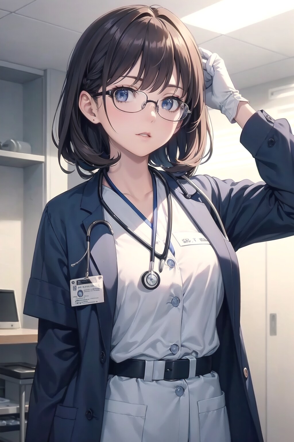 メガネの女医さん