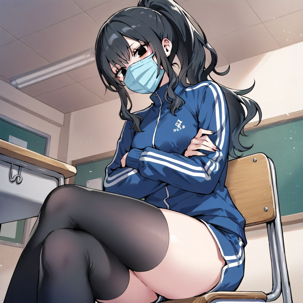 ニーハイソックスの女の子