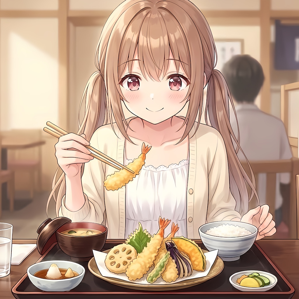 梢とランチ（３）天ぷら定食