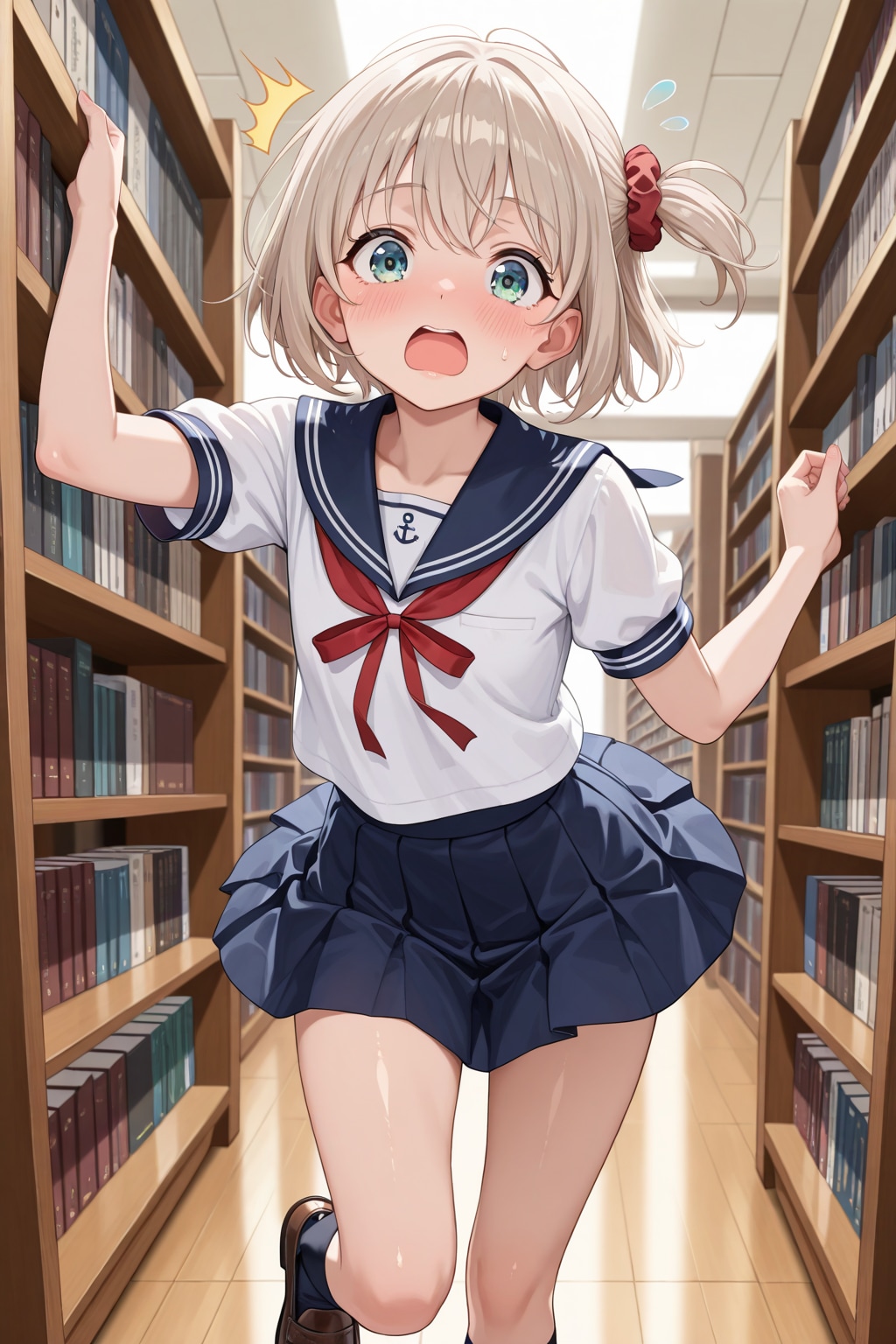 【借】図書室でこけそうになってるフユミちゃん