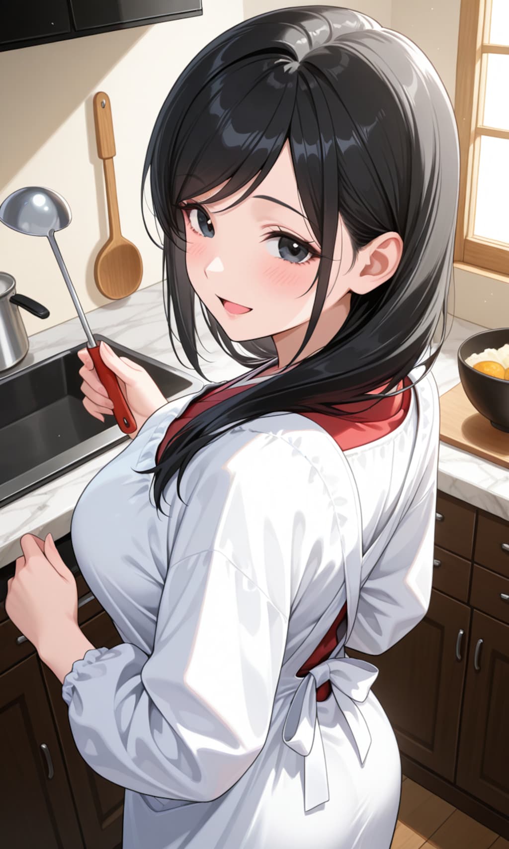 おかえりなさい。お食事にします？（よその子）