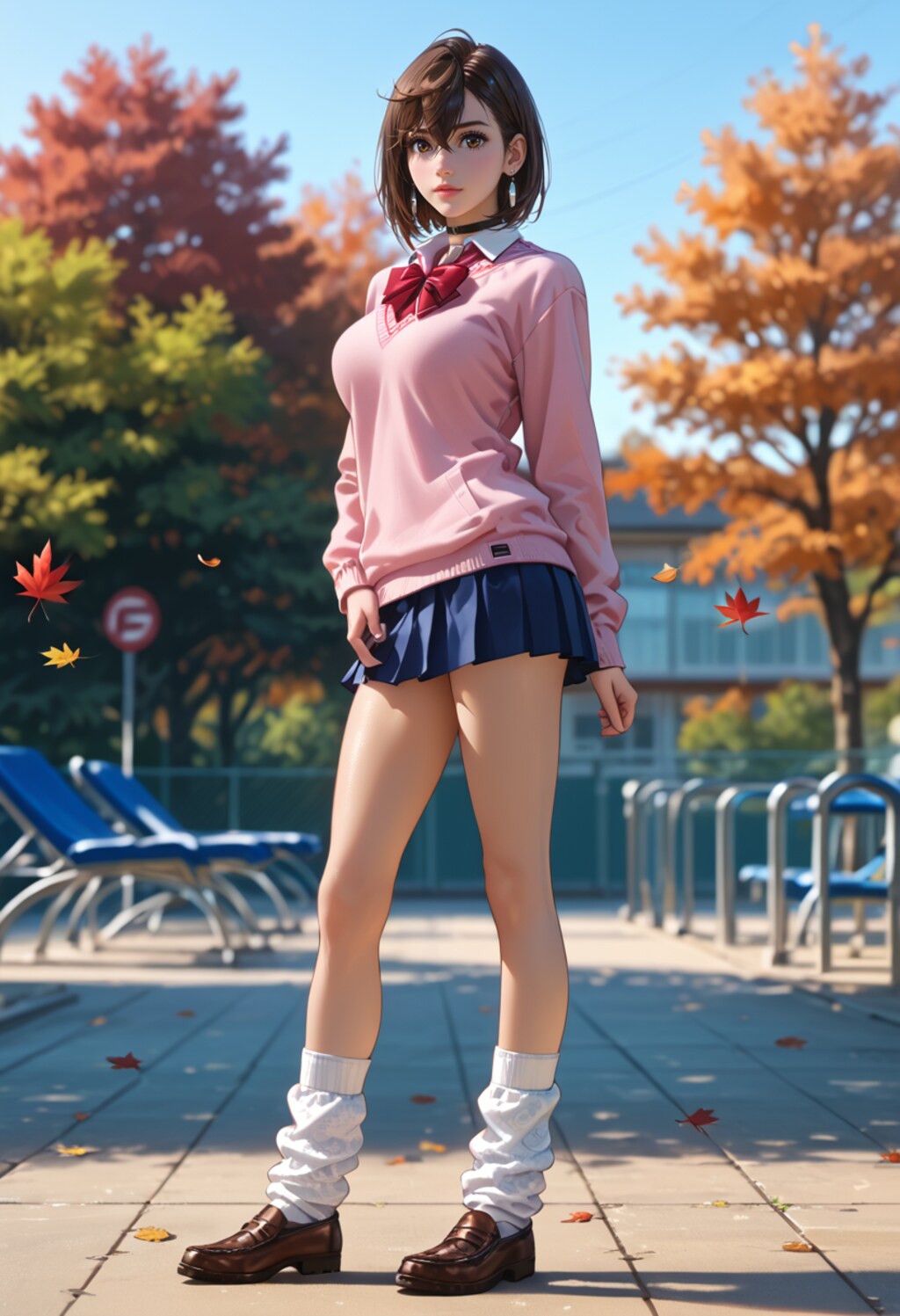 23. Date, Ayase Momo, School.