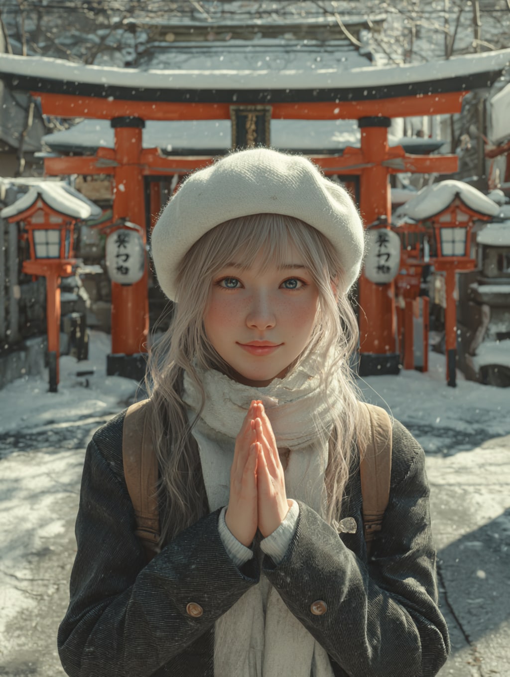 お礼参りに来た霜平妃