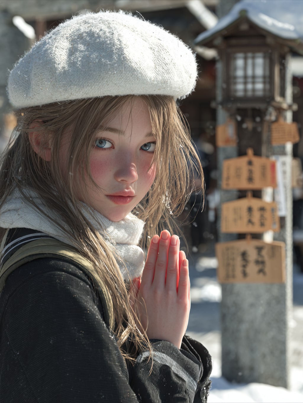 お礼参りに来た霜平妃