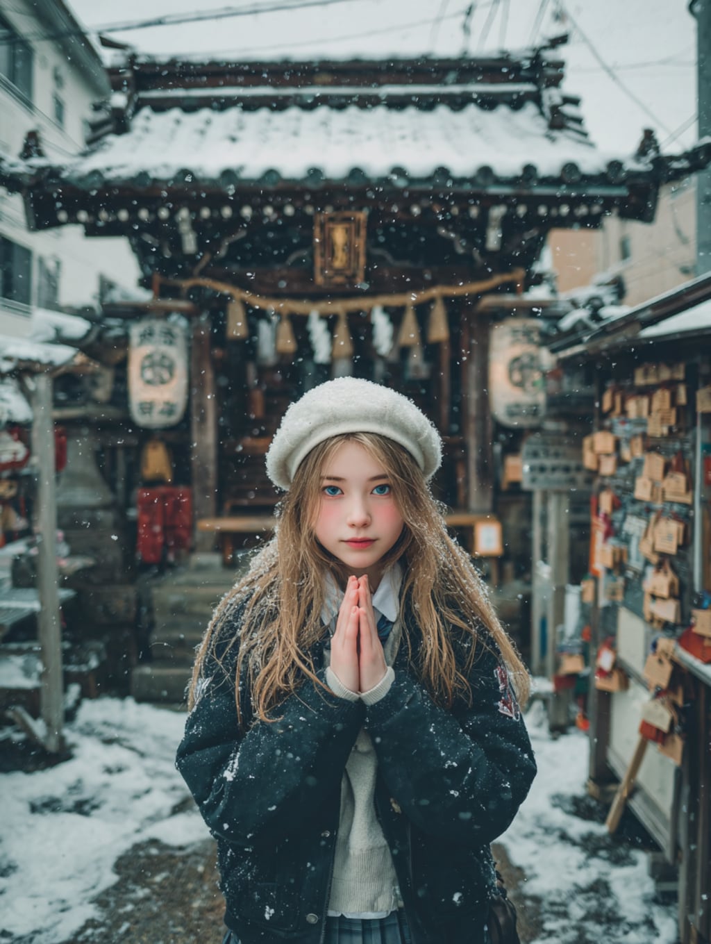 お礼参りに来た霜平妃