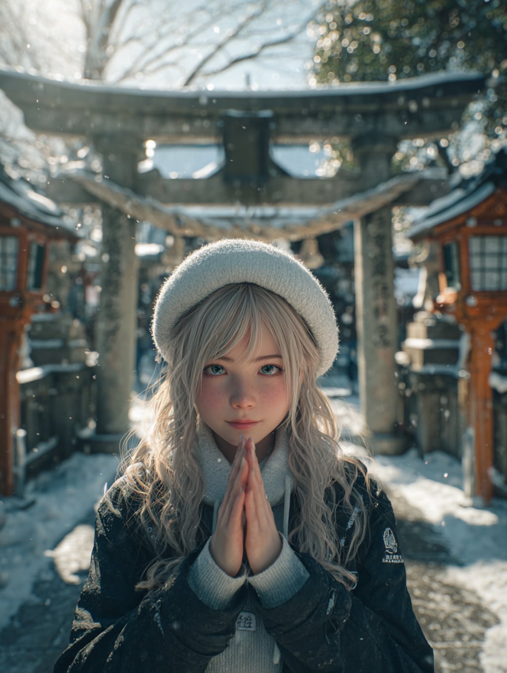 お礼参りに来た霜平妃