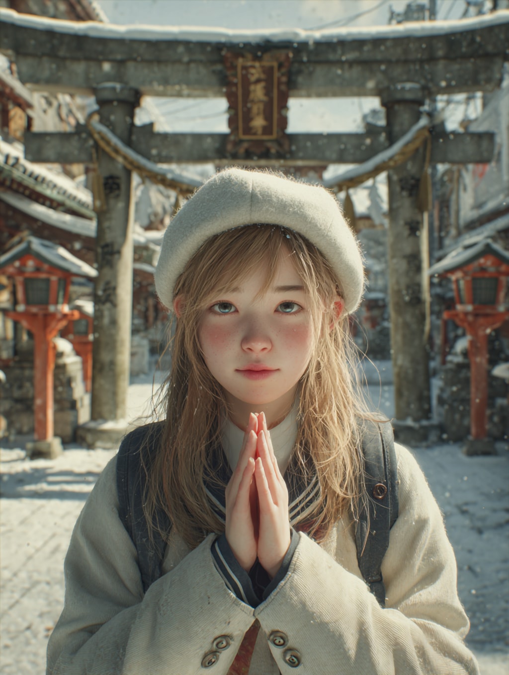 お礼参りに来た霜平妃