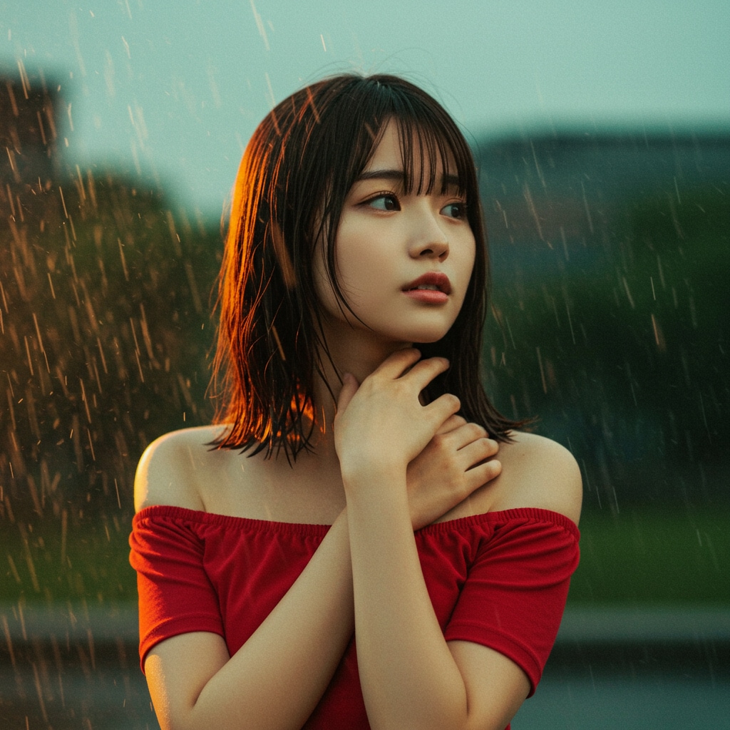 雨粒の音を聞いた