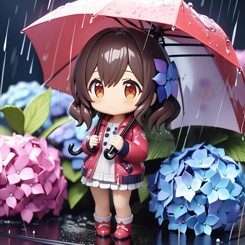 ねんどろいど風の梅雨の娘さん