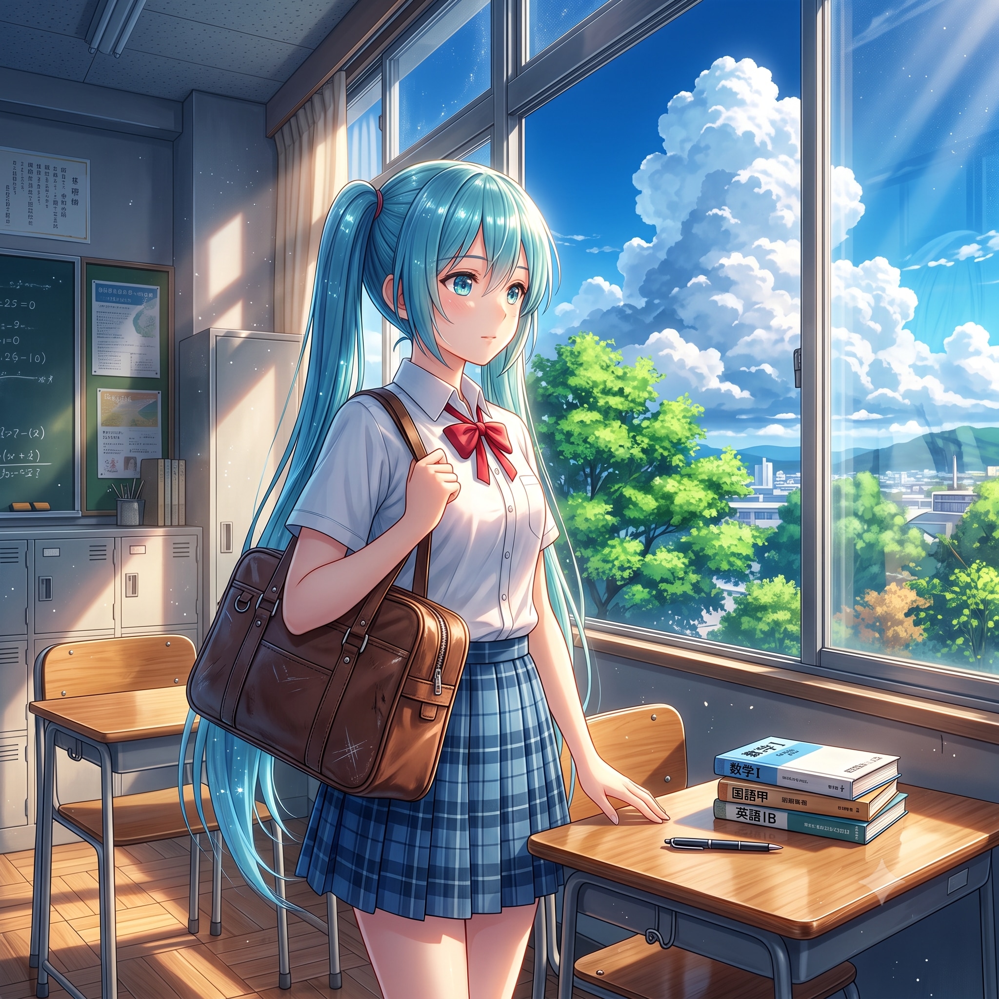 夏休みの教室😌
