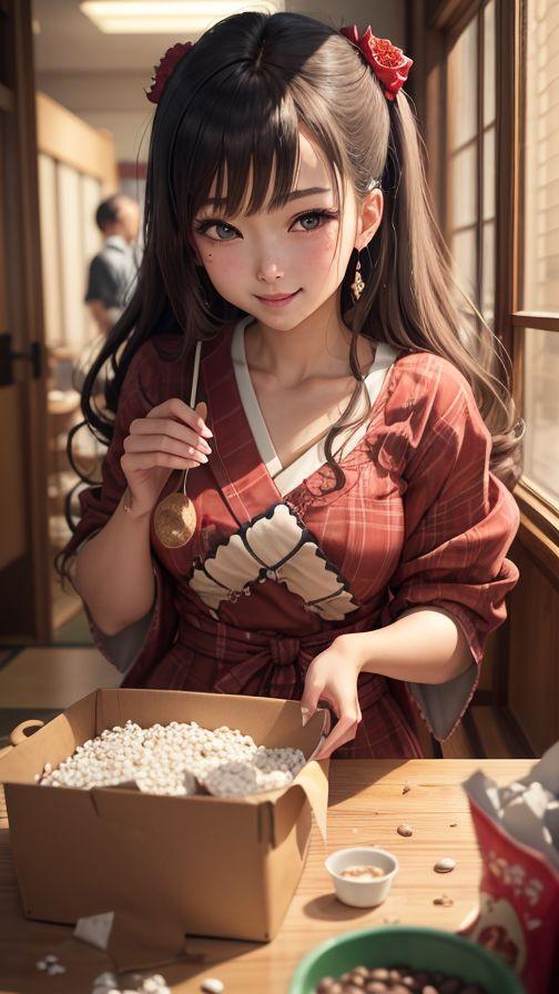 ツインテールの日本の女の子
