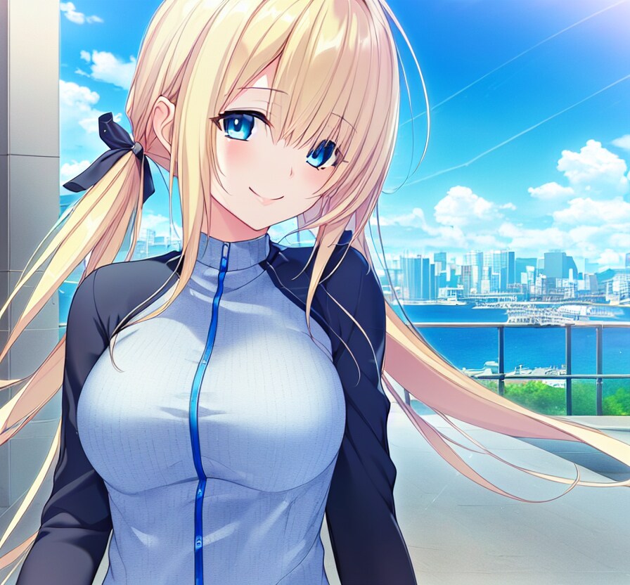 青い海と青い瞳