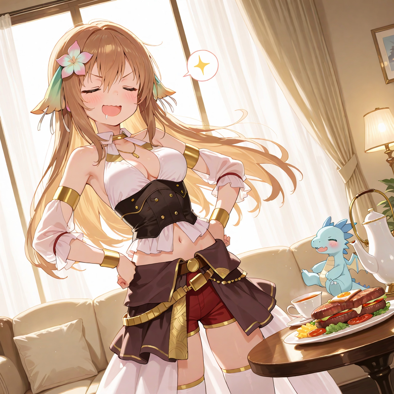 お肉大好きだからね、わたし！ | の人気AIイラスト・グラビア