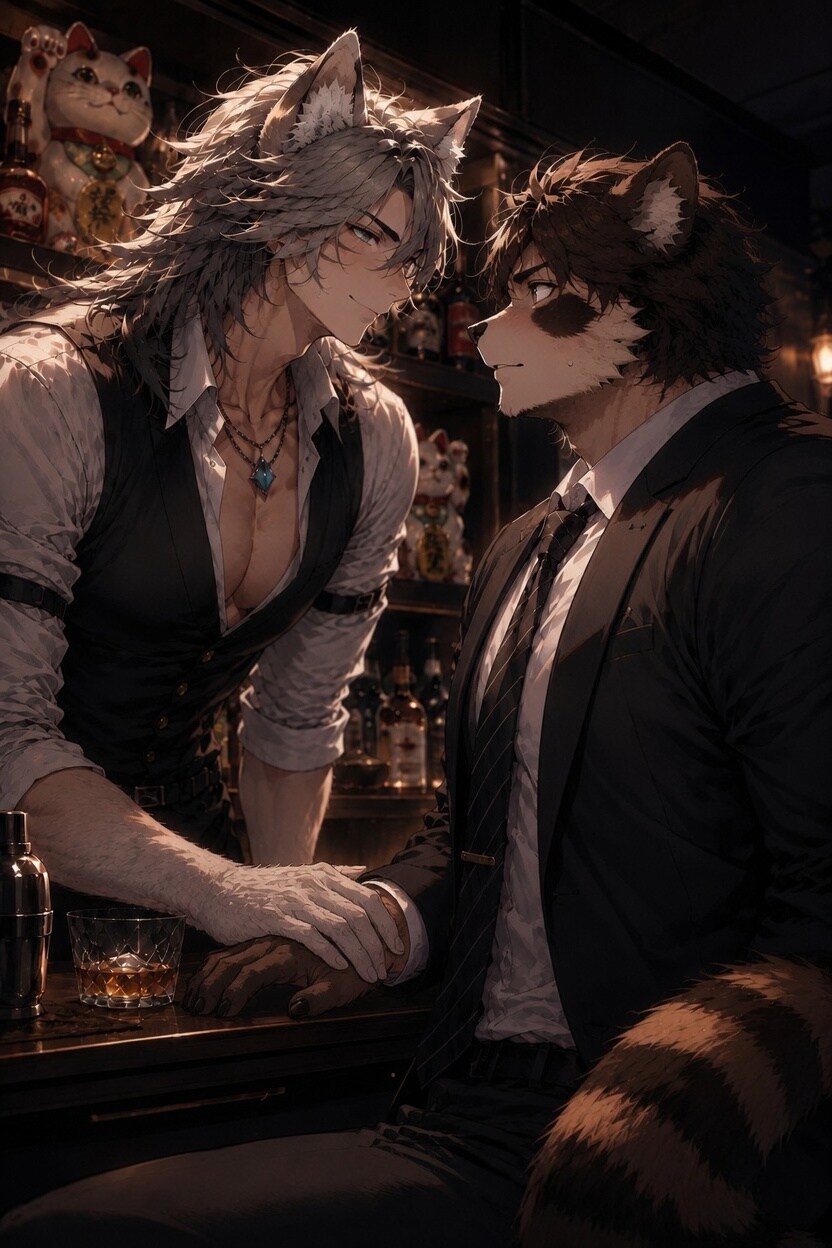 薄暗いBARで胸キュン