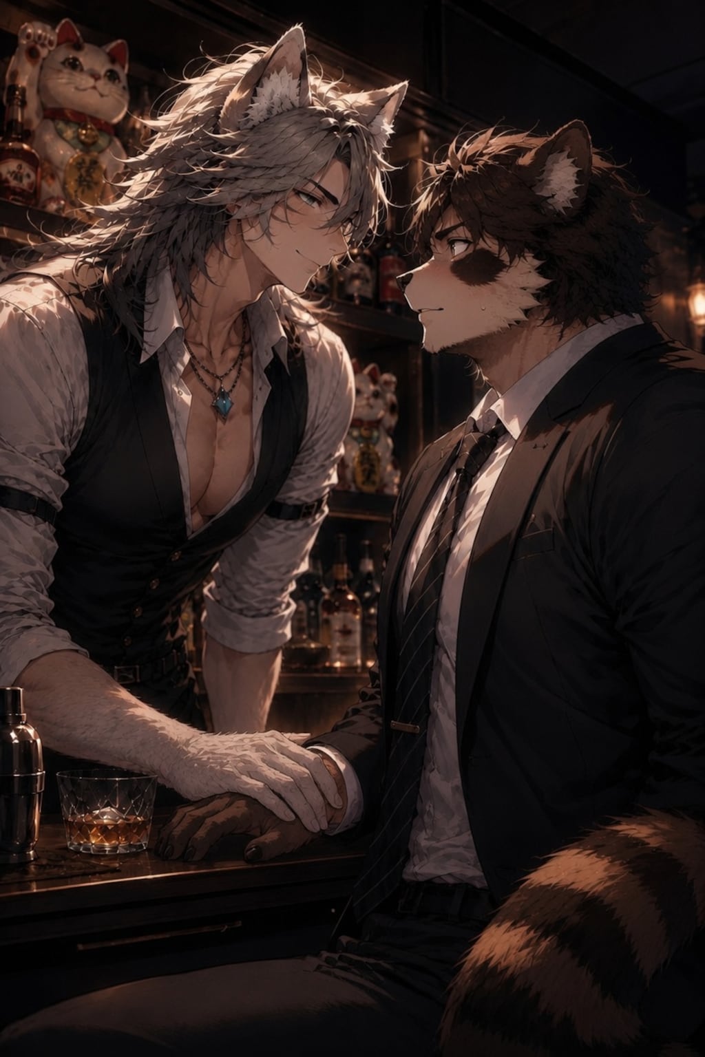 薄暗いBARで胸キュン