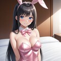 ピンクサテンバニーガール 9枚目