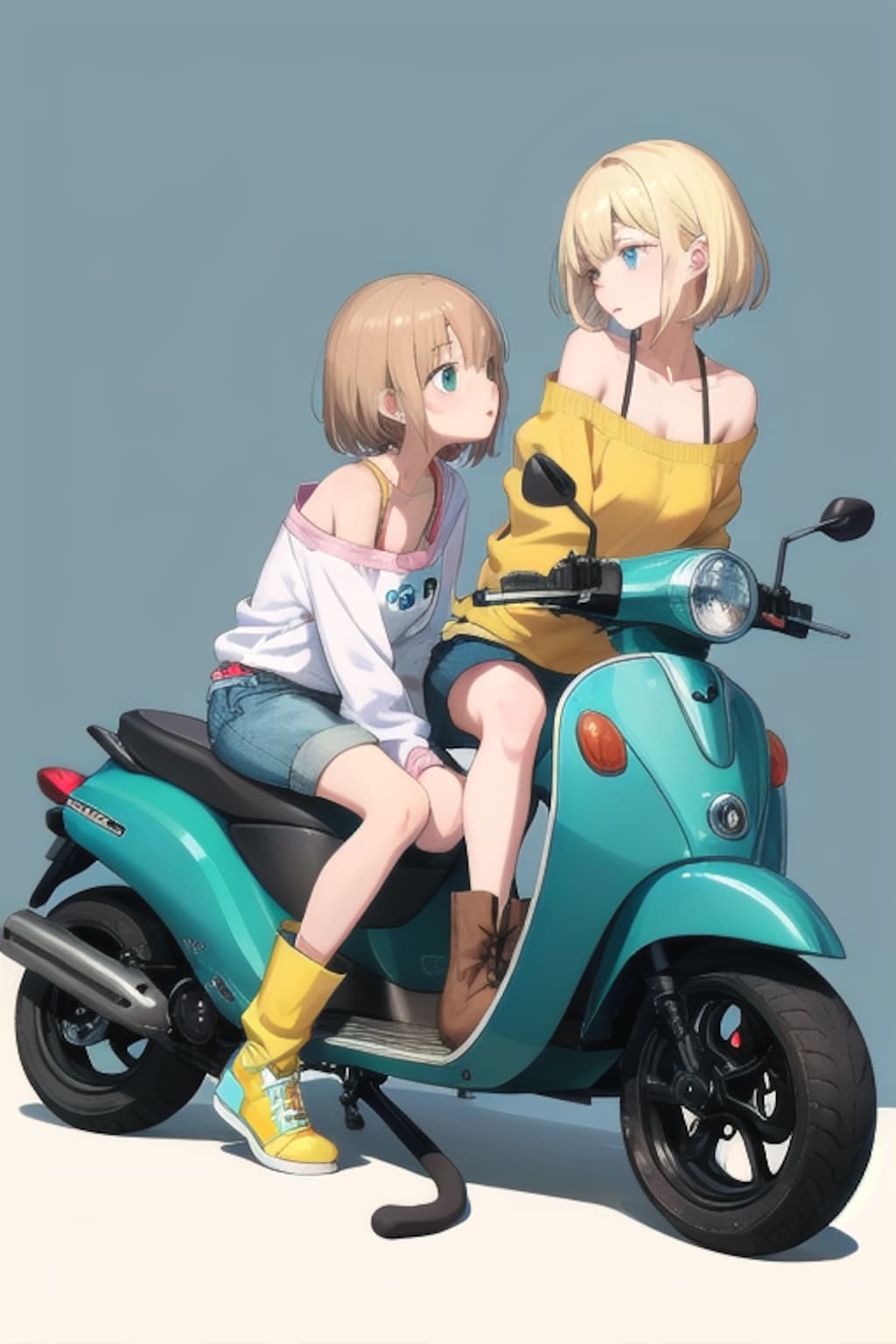 スクーターと彼女