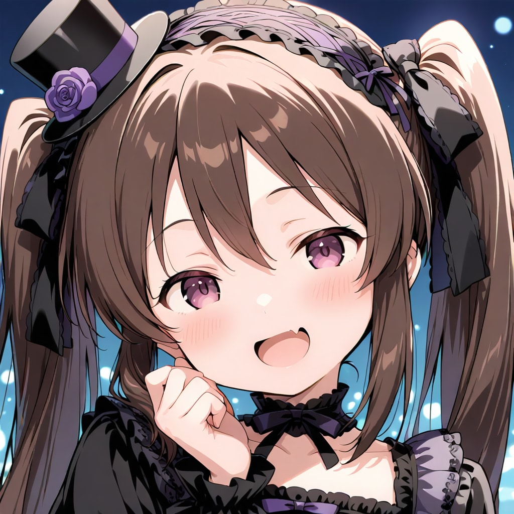 八重歯なゴスロリ少女 | の人気AIイラスト・グラビア