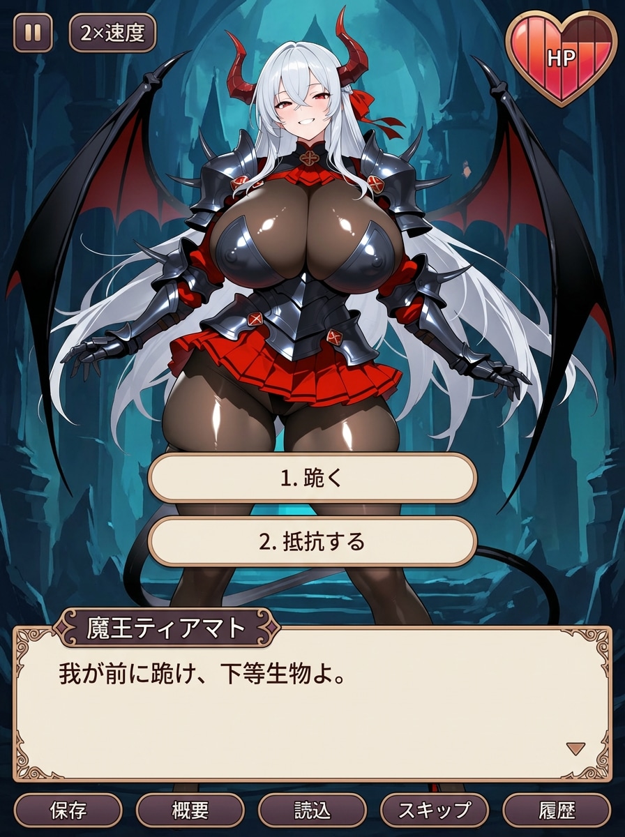スカートの短い魔王様が現れた♡
