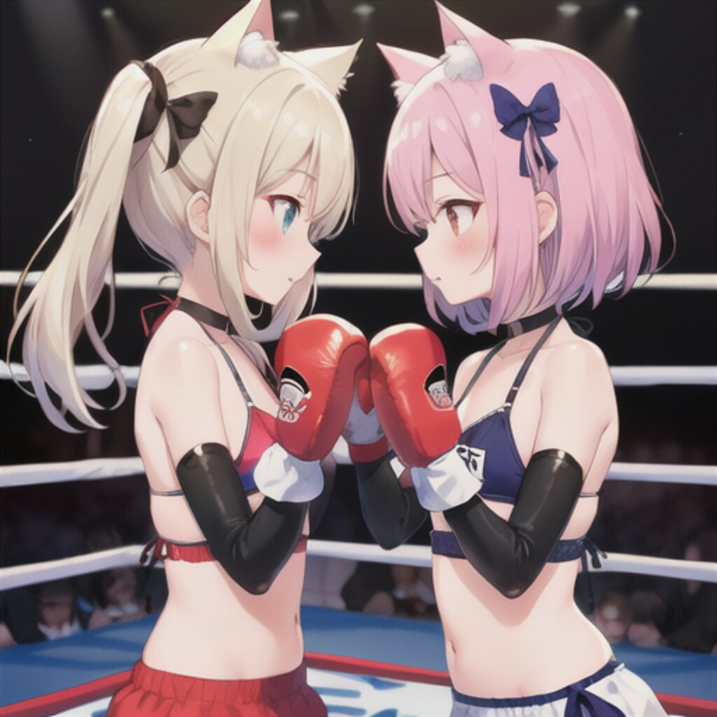 ジュニア級猫耳ちゃん対決