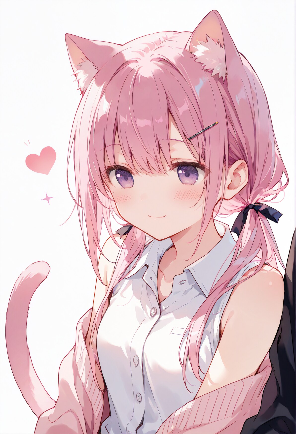 寄り添う猫耳桃香 | の人気AIイラスト・グラビア