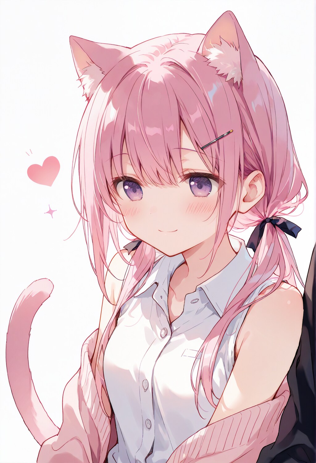 寄り添う猫耳桃香