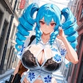 青髪ちゃん 3枚目
