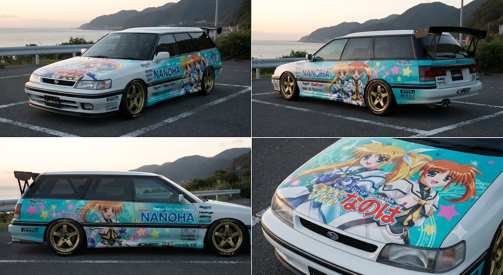魔法少女リリカルなのは痛車レガシィツーリングワゴン