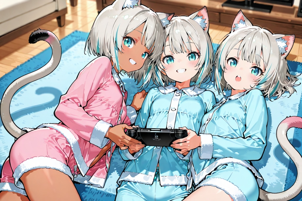 兄ちゃ～ん。遊んでよ！(もう遅いんだから寝なさい）