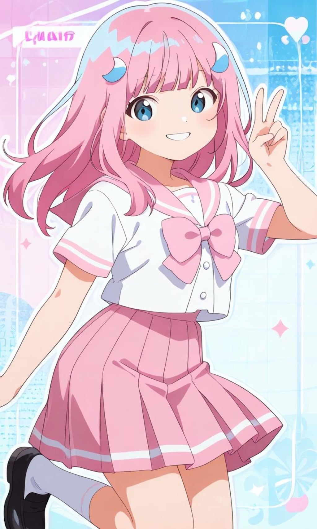 野々山流ちゃんピースサイン
