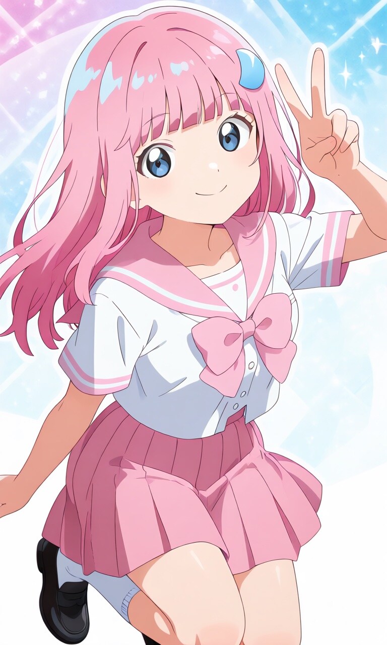 野々山流ちゃんピースサイン