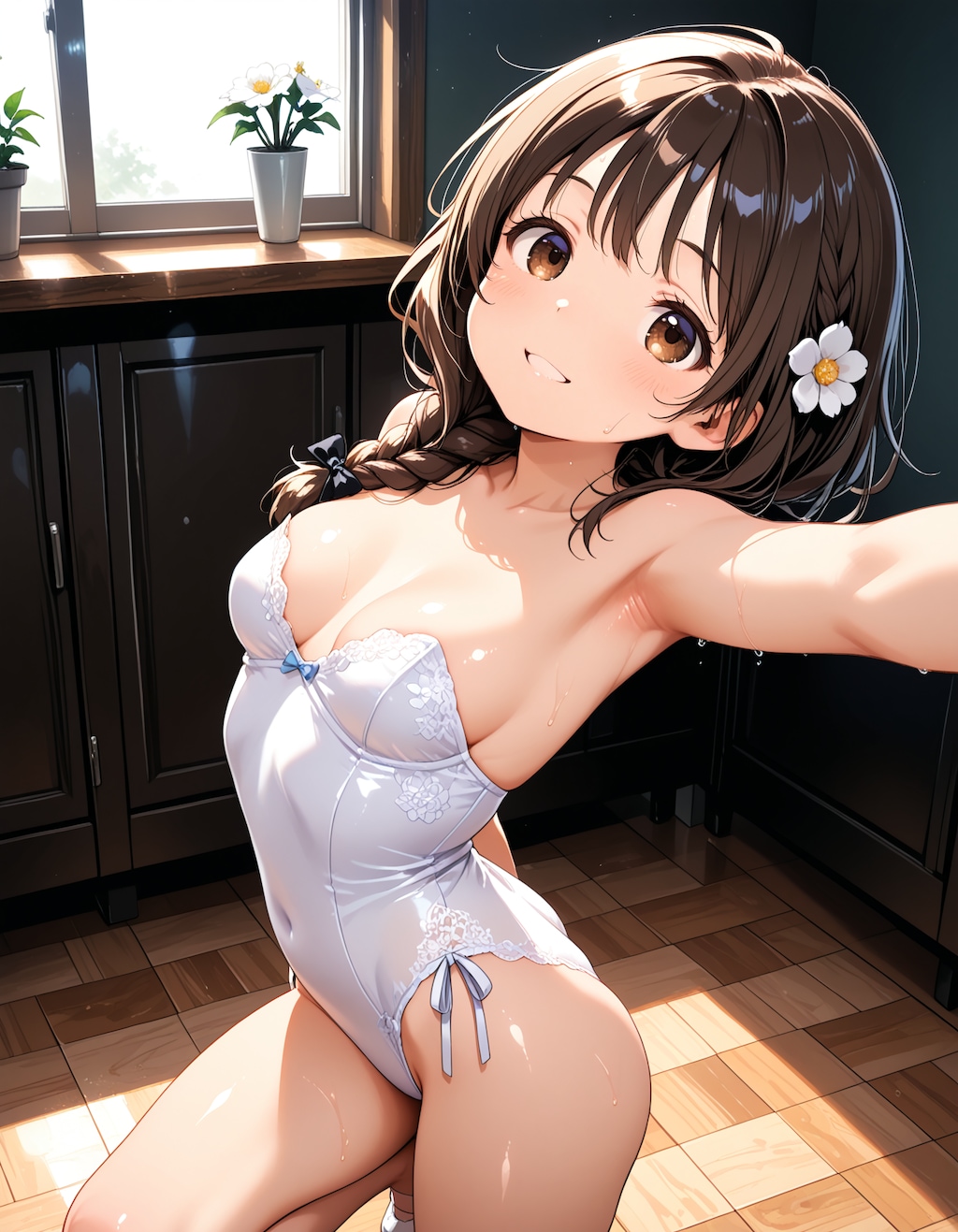 三つ編みちゃんレオタード編