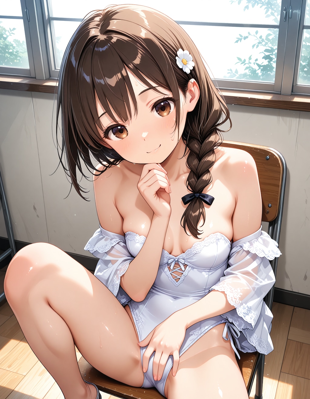 三つ編みちゃんレオタード編