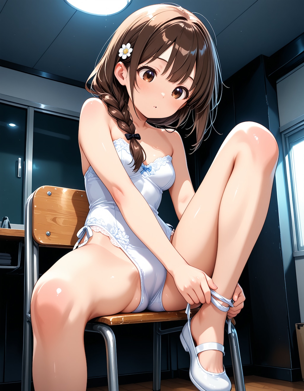 三つ編みちゃんレオタード編