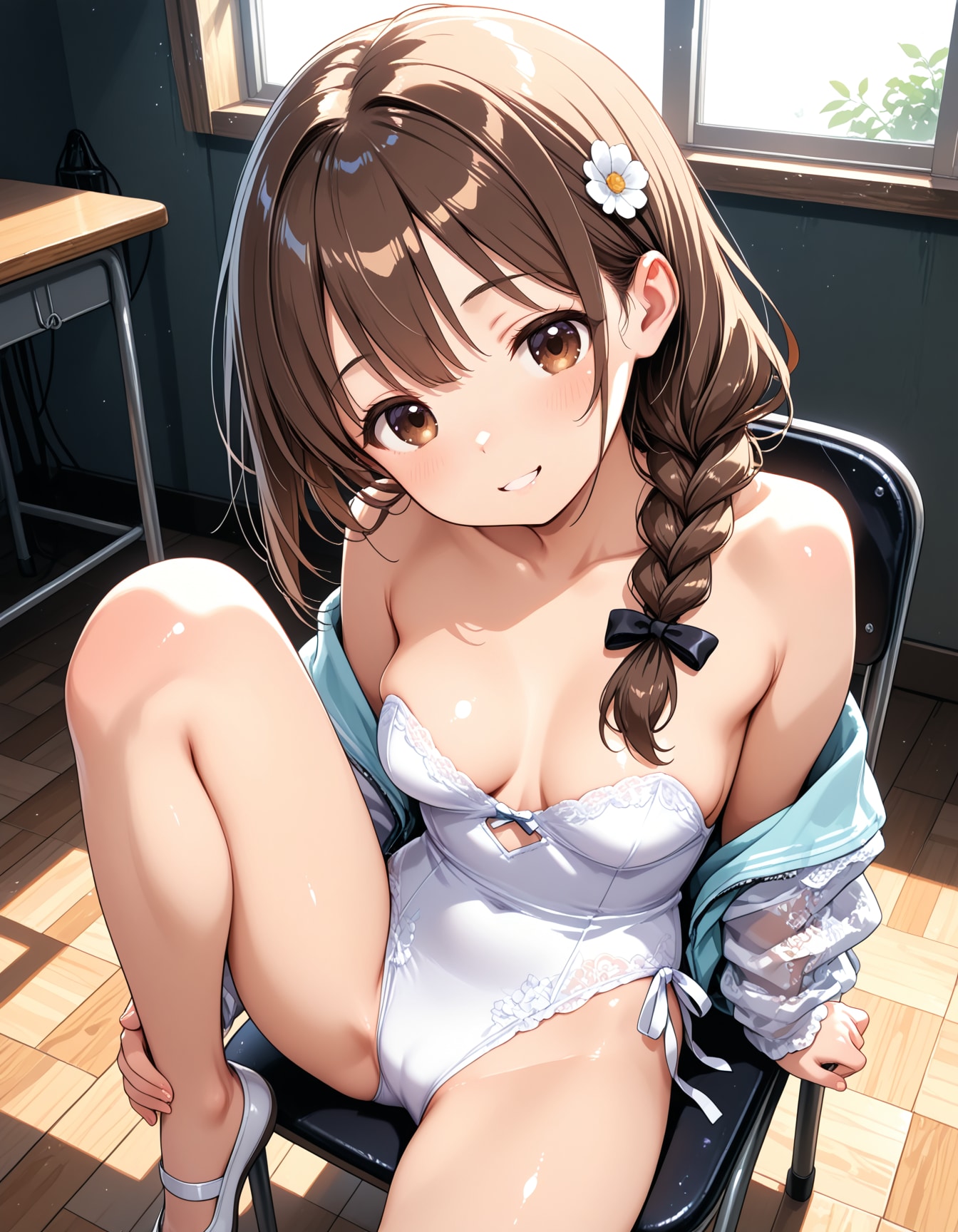 三つ編みちゃんレオタード編