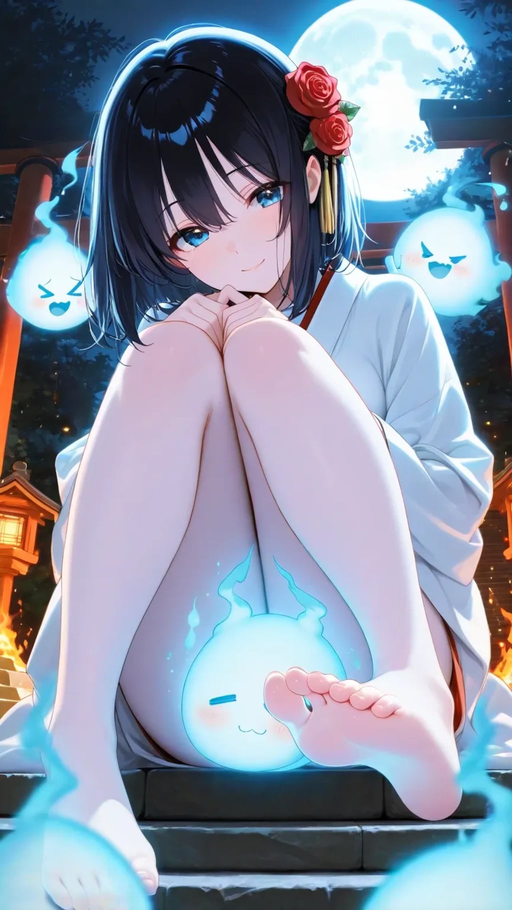 月夜は人魂ちゃんといっしょ🌙