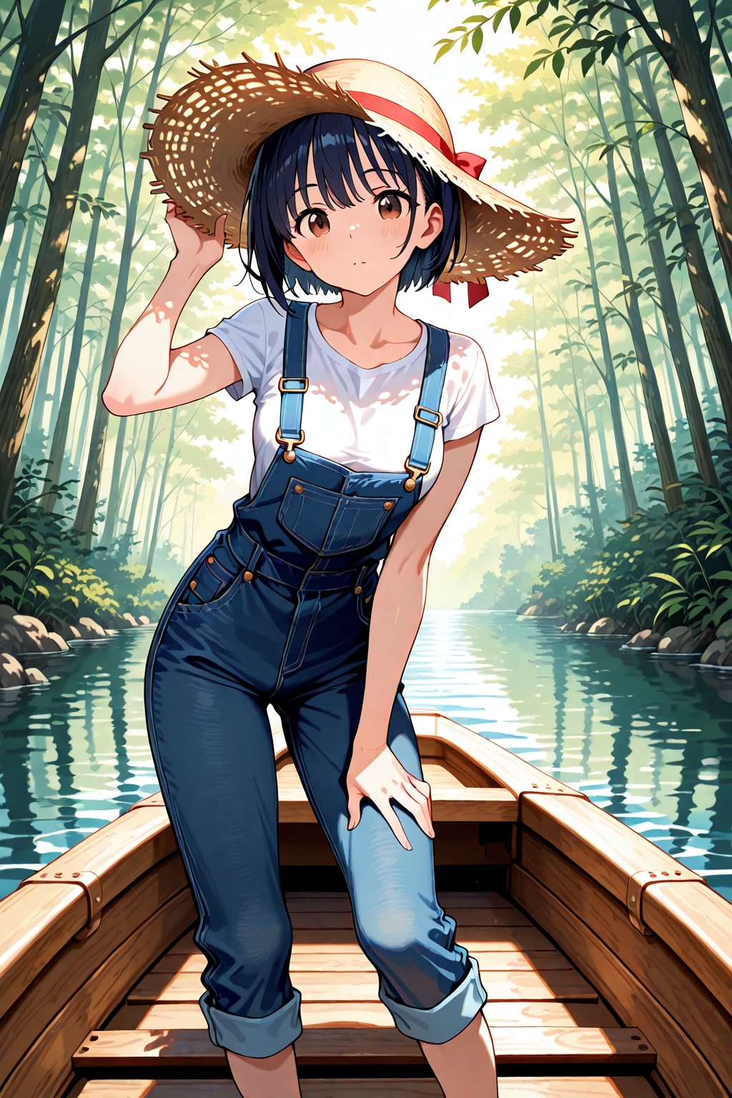 美少女と川下り