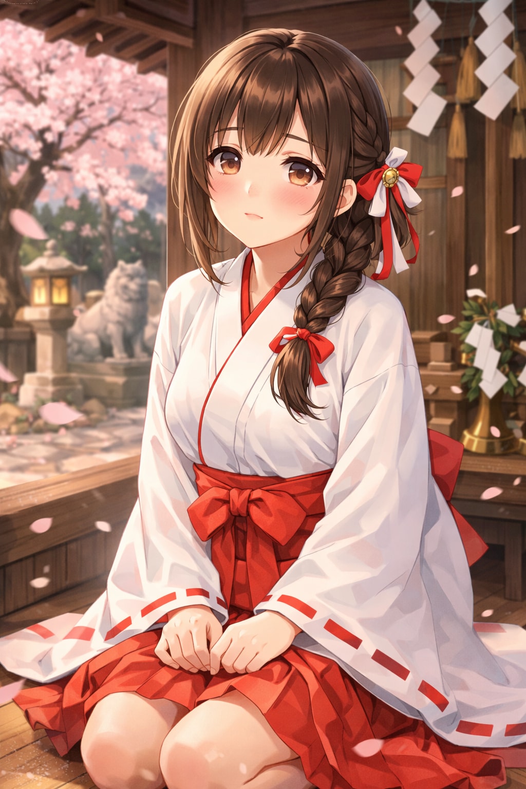 新入り巫女さん