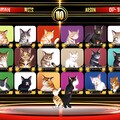 猫がキャラクターの格闘ゲームのキャラクターセレクト画面チャレンジ　7回目 3枚目