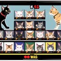 猫がキャラクターの格闘ゲームのキャラクターセレクト画面チャレンジ　7回目 2枚目