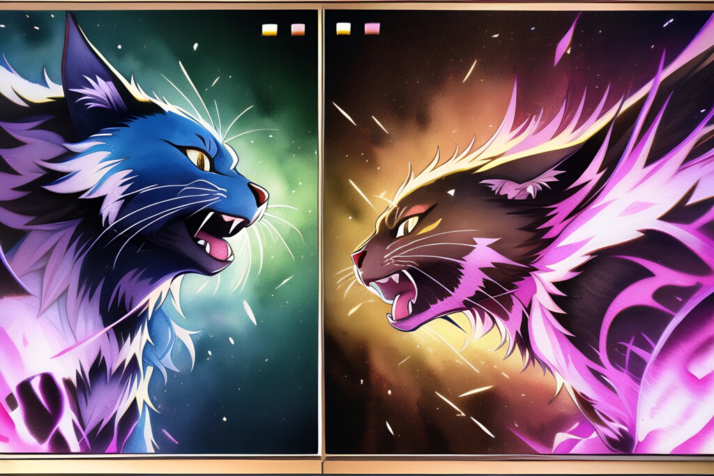 猫がキャラクターの格闘ゲームのキャラクターセレクト画面チャレンジ　7回目