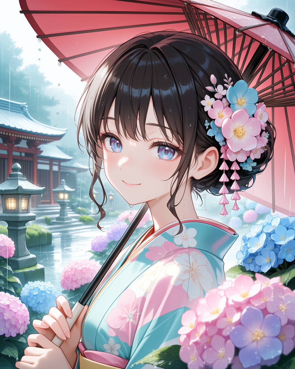 あじさい寺で