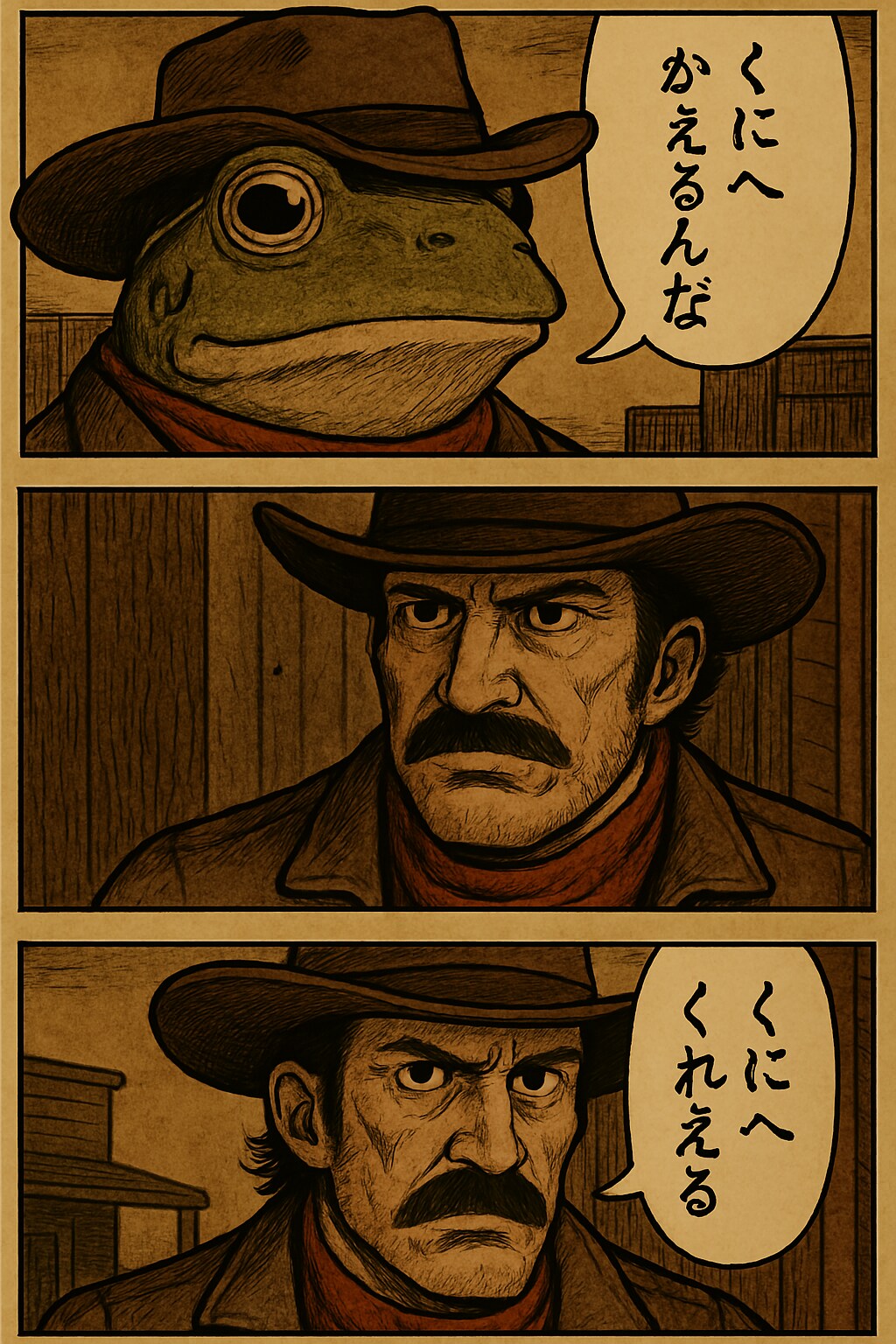 西部劇でくにへかえす