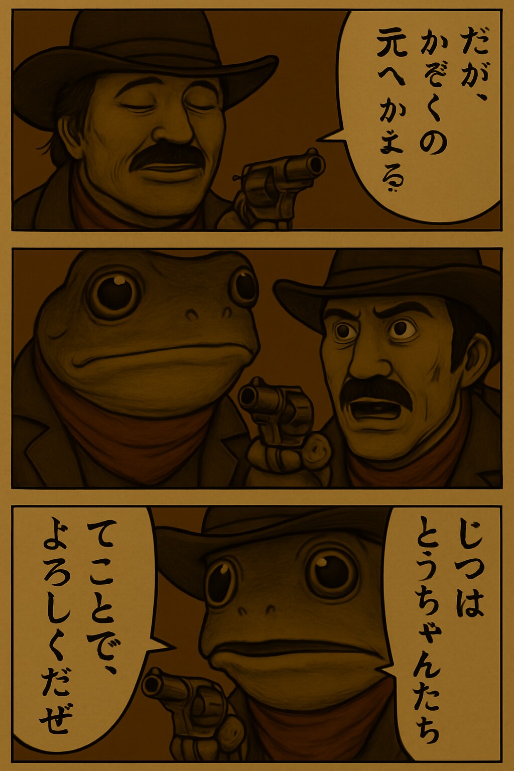 西部劇でくにへかえす